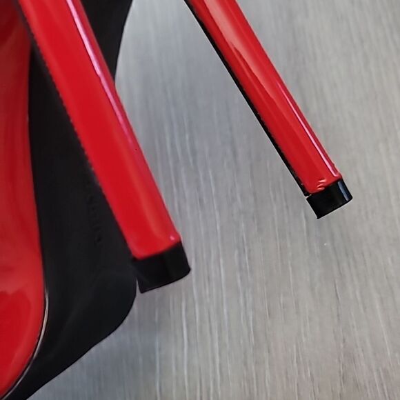 fereshte Patent Red Stiletto High Heels Women's Size 8 - Picture 7 of 8